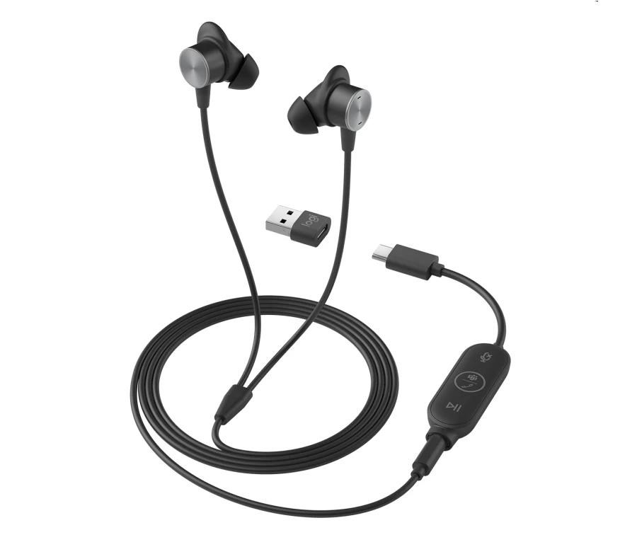 Logitech Zone Wired Earbuds UC,  graphite0 