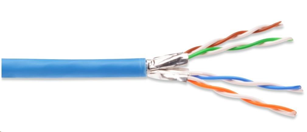 PREMIUMCORD CAT6A U-FTP Kabel 4x2, drát AWG23, čistá měď 305m LSOH0 