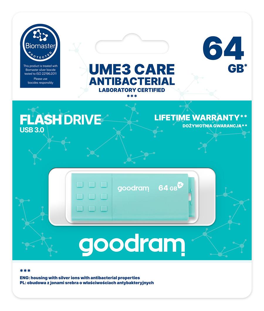 GOODRAM Flash Disk 64GB UME3,  USB 3.0,  CARE4 
