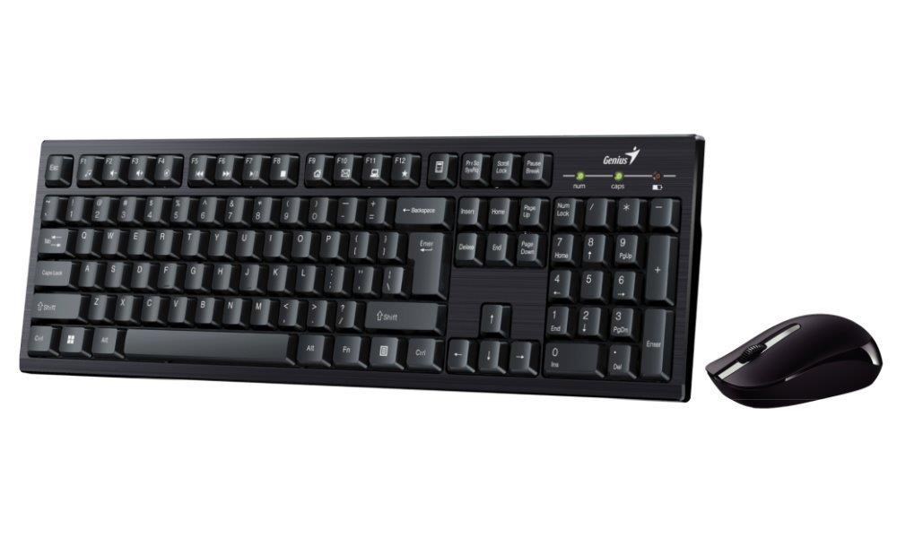 GENIUS set klávesnice + myš Smart KM-8101/  Bezdrátový set 2, 4GHz mini receiver/  USB/  černá/  CZ+SK layout0 
