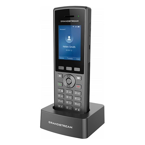 Grandstream WP825 SIP WiFi telefón, odolná IP67, 2, 4 bar. displ., 2SIP úč., BT, Micro USB, Handover3 