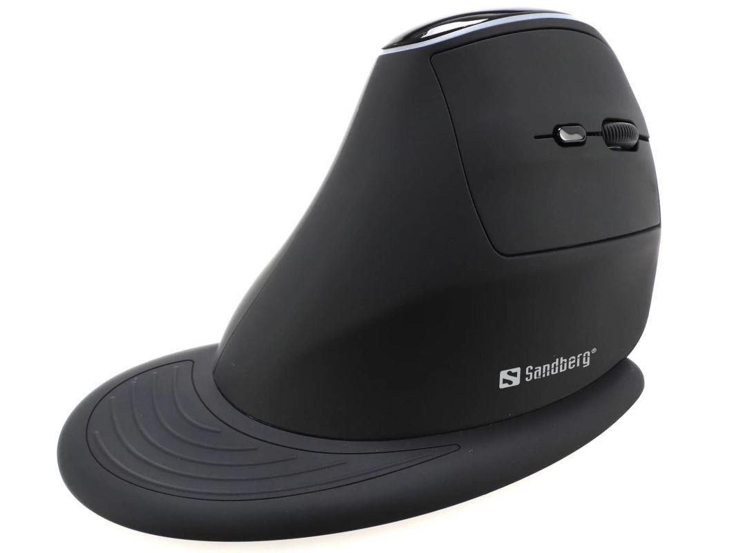 Sandberg bezdrátová vertikální myš Mouse Pro,  černá0 