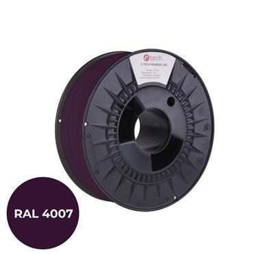 C-TECH Tisková struna (filament) PREMIUM LINE,  PETG,  purpurová fialková,  RAL4007,  1, 75mm,  1kg0 