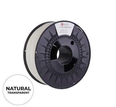 C-TECH Tisková struna (filament) PREMIUM LINE,  PETG,  transparentní,  1, 75mm,  1kg0 