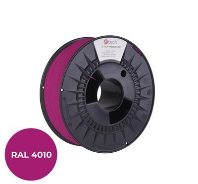 C-TECH Tisková struna (filament) PREMIUM LINE, PLA, telekomunikační fialová, RAL4010, 1,75mm, 1kg0 