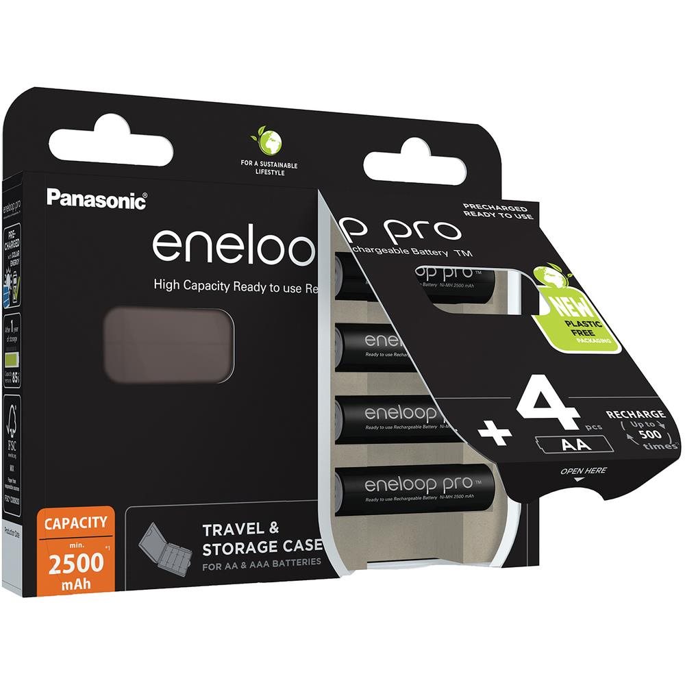 PANASONIC HR6 AA 3HCDE/ 4BE CASE ENELOOP PRO N,  2500 mAh (Blistr 4ks)2 