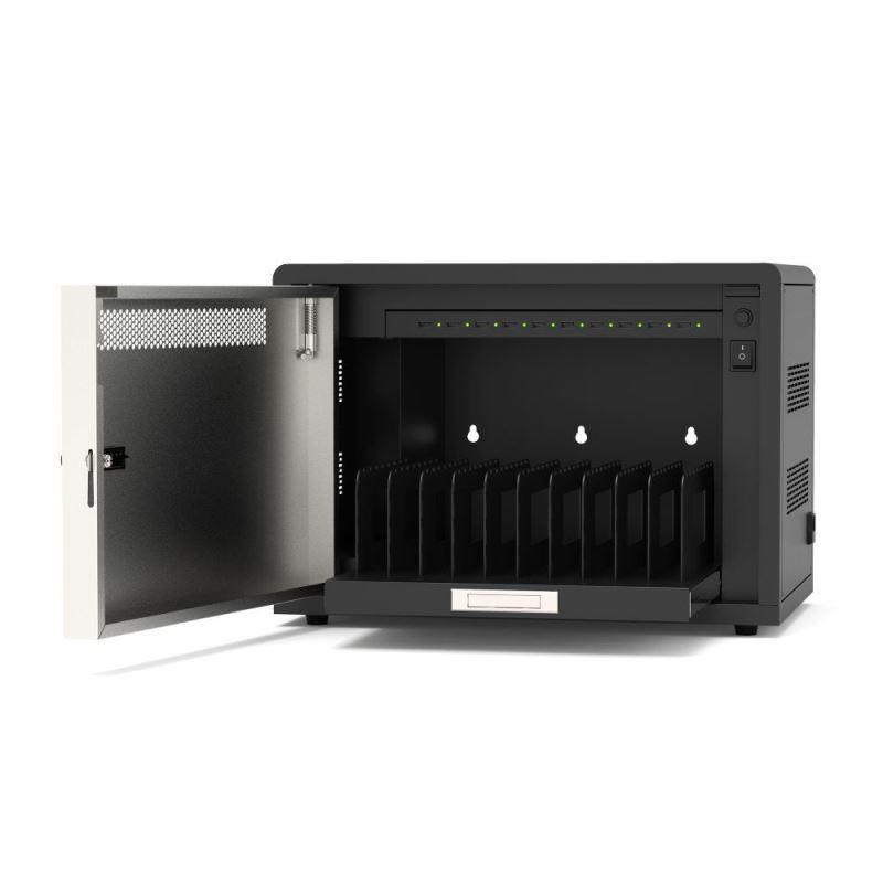 PORT nabíjecí skříňka pro 10 tabletů,  černá4 