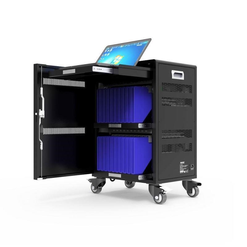 PORT nabíjecí skříňka pro 20 tabletů + 1 notebook,  černá0 