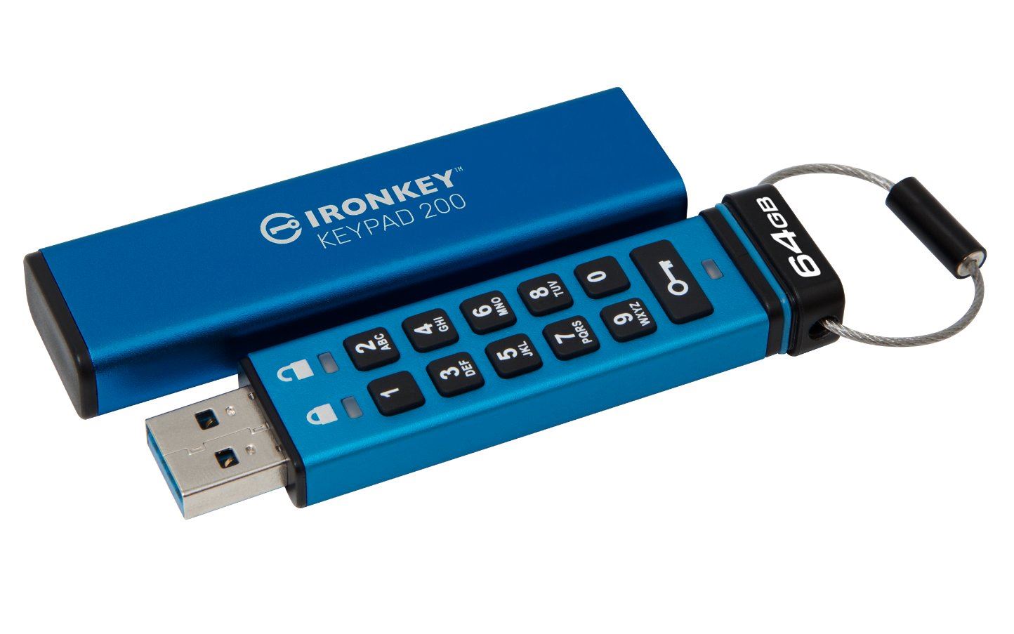 Kingston Flash Disk IronKey 64GB Keypad 200 encrypted USB flash drive3 