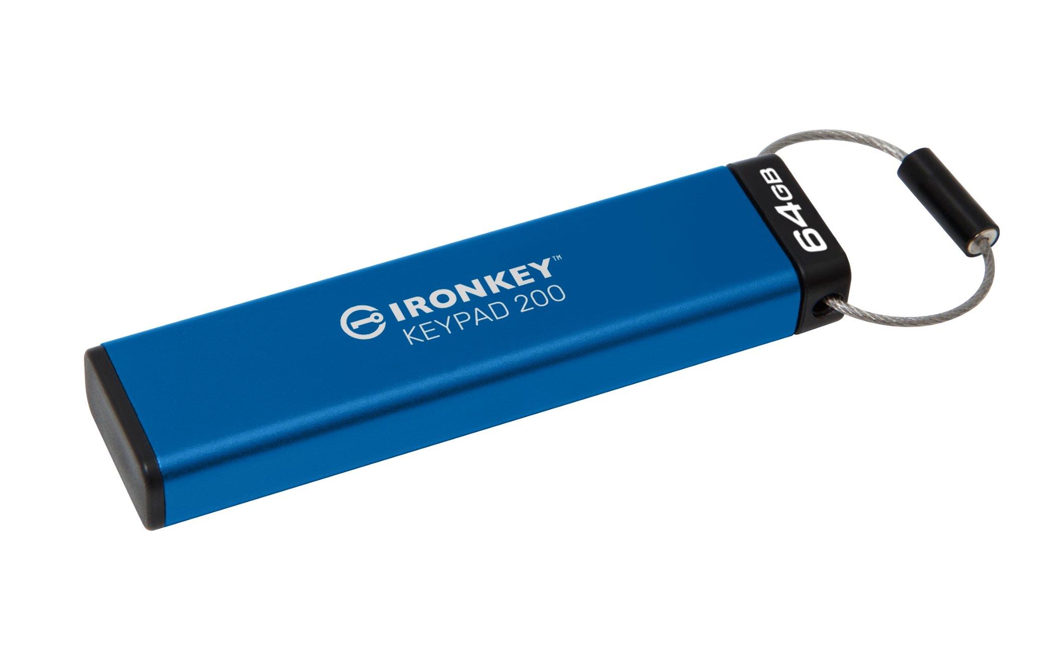 Kingston Flash Disk IronKey 64GB Keypad 200 encrypted USB flash drive1 