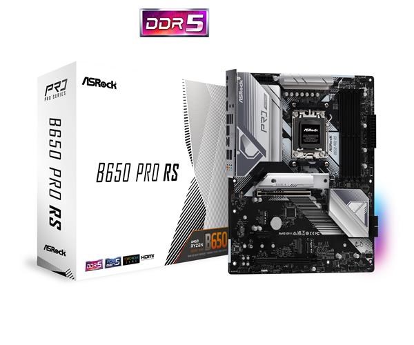 ASRock MB Sc AM5 B650 PRO RS,  AMD B650,  4xDDR5,  1xDP,  1xHDMI0 