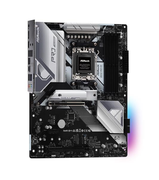 ASRock MB Sc AM5 B650 PRO RS,  AMD B650,  4xDDR5,  1xDP,  1xHDMI3 