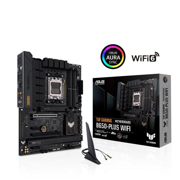 ASUS MB Sc AM5 TUF GAMING B650-PLUS WIFI,  AMD B650,  4xDDR5,  1xDP,  1xHDMI,  WI-FI0 