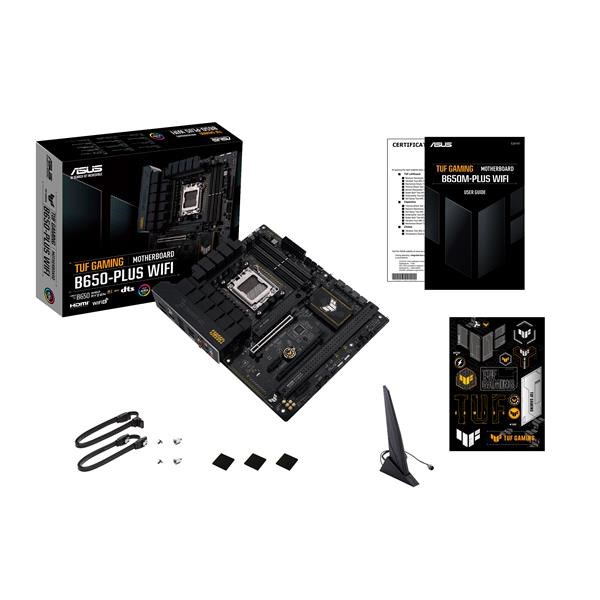 ASUS MB Sc AM5 TUF GAMING B650-PLUS WIFI,  AMD B650,  4xDDR5,  1xDP,  1xHDMI,  WI-FI9 