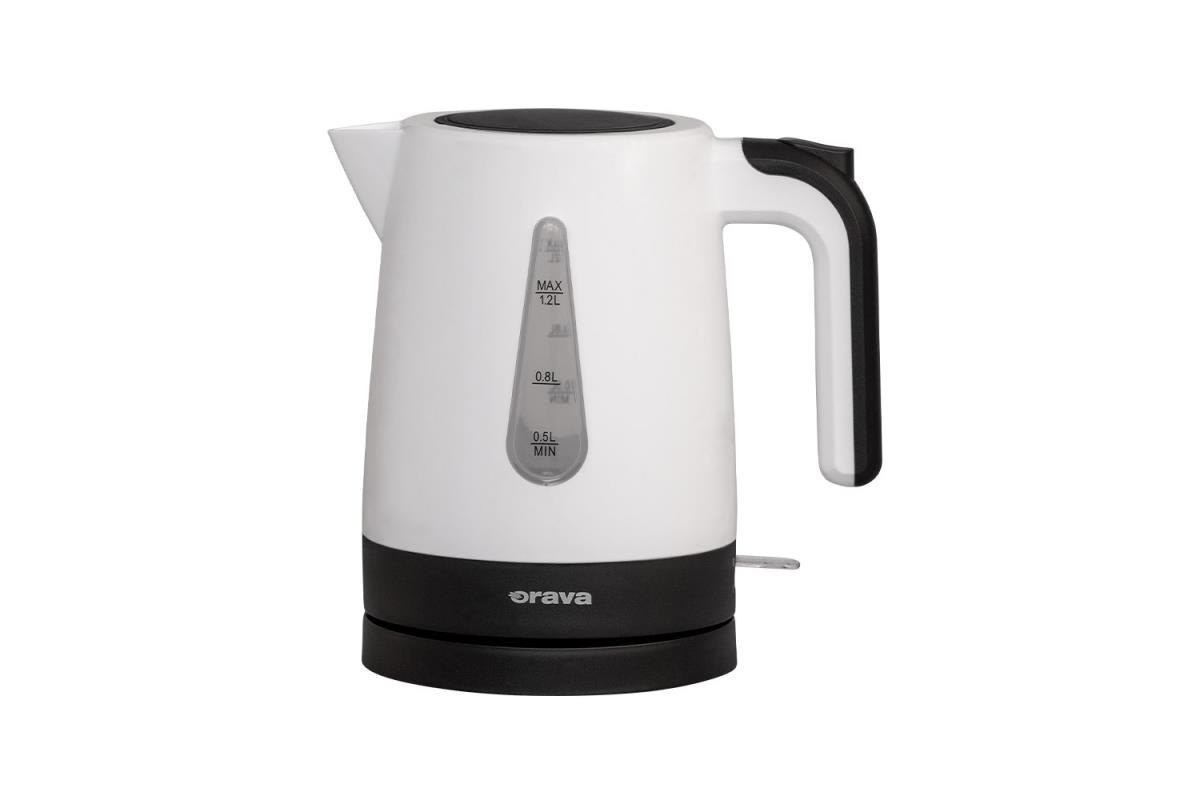 Orava VK-2015 rychlovarná konvice,  1200 W,  1.2 l,  automatické vypnutí,  bílá /  černá0 