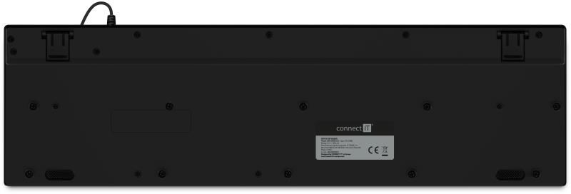 CONNECT IT kancelářská podsvícená klávesnice Chocolate RNBW,  CZ + SK verze,  černá3 