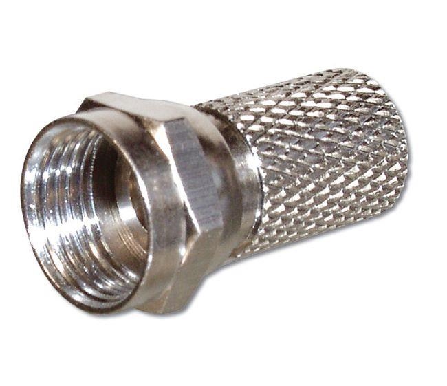 PremiumCord Sat. F-konektor,  na kabel 6.5mm Cut Version,  délka 20mm
