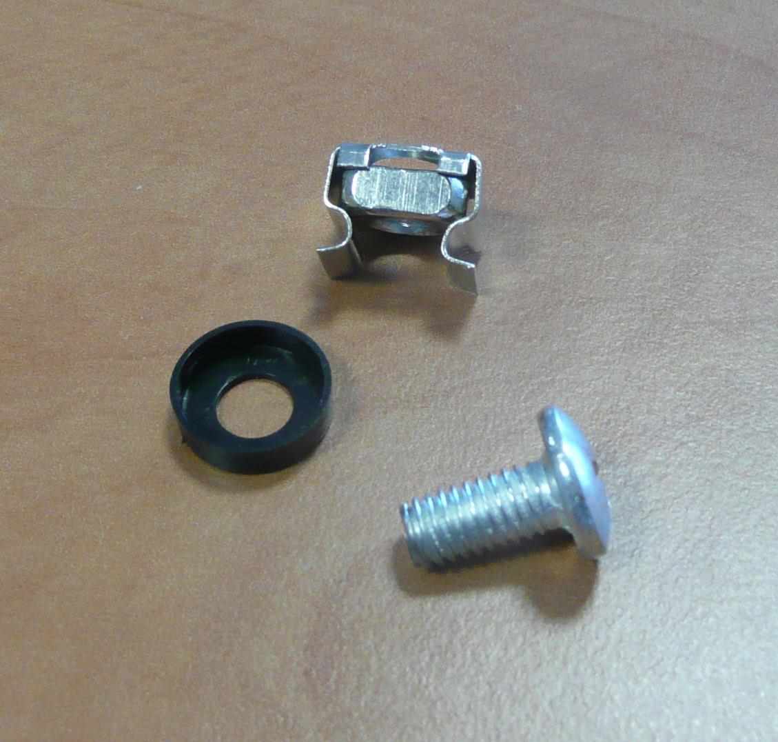 PremiumCord Sada montážní do racku , 50x šroub M6,  50x nut,  50x plastová podložka0 