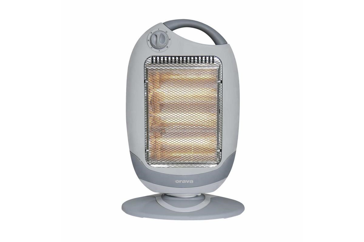 Orava HO-82 halogenový ohřívač,  1200 W,  3 úrovně,  oscilace,  18 m2,  rukojeť pro přenos,  šedá0 