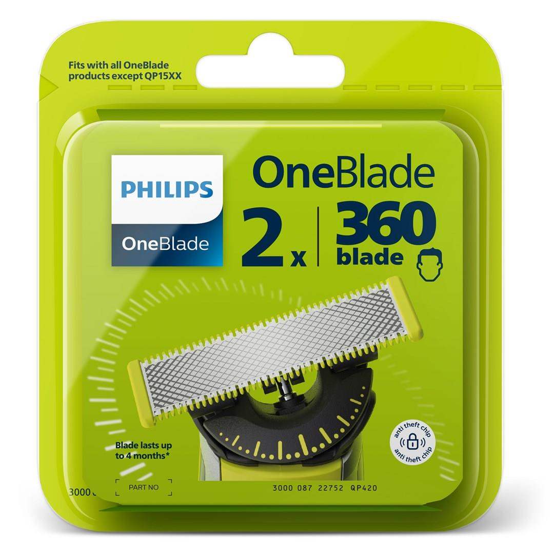 Philips OneBlade 360 QP420/ 50 náhradní břity,  2 ks1 