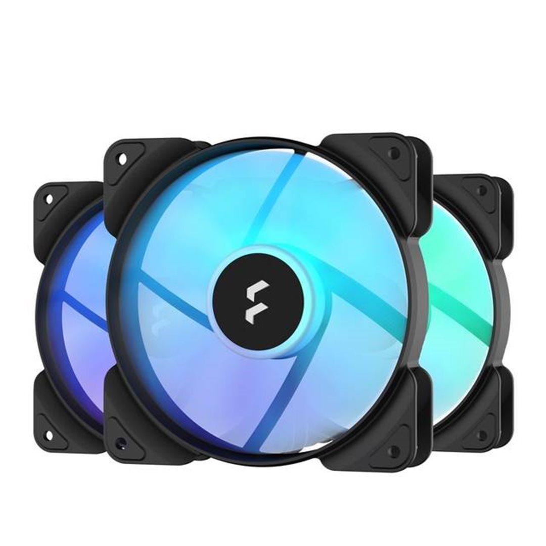 FRACTAL DESIGN ventilátor Aspect 12 RGB PWM Black Frame 3-pack,  120mm0 