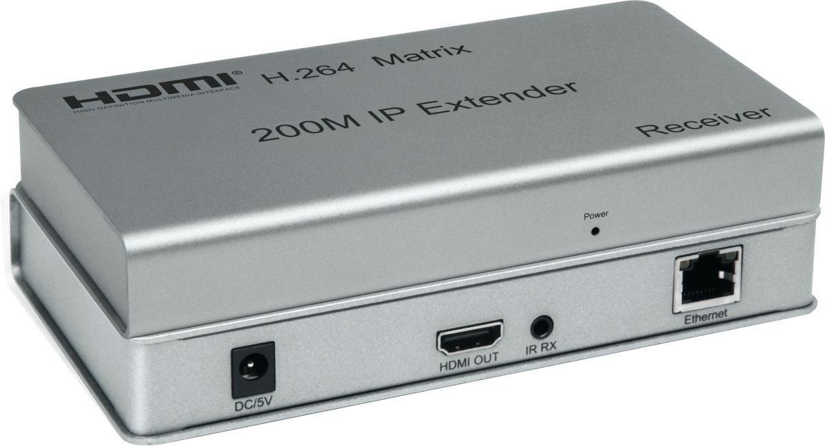 PremiumCord HDMI matrix extender na 200m, over IP, pro počítačovou síť0 