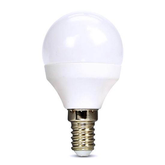 Solight LED žárovka,  miniglobe,  6W,  E14,  3000K,  510lm,  bílé provedení1 