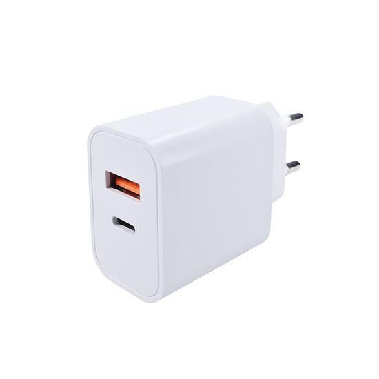 Solight USB A+C 20W fast charger univerzální napájecí adaptér0 