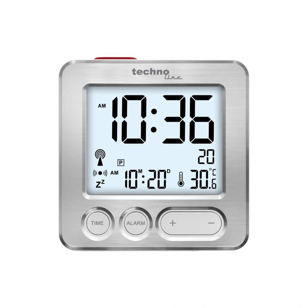 TechnoLine WT 265 digitální budík s teploměrem,  stříbrný1 