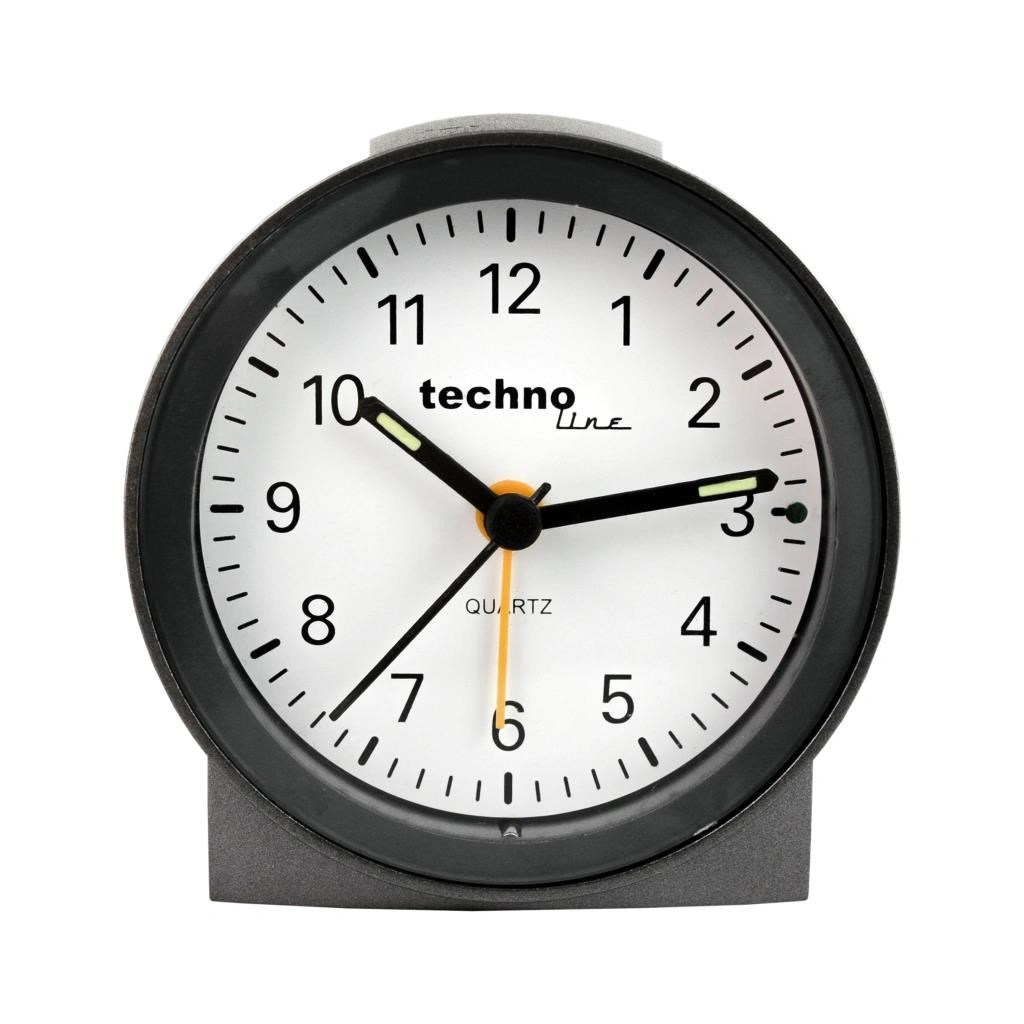 TechnoLine Modell G analogový budík,  stříbrný0 