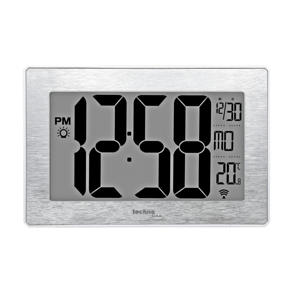 Hodiny TechnoLine WS 8019, stříbrné0 