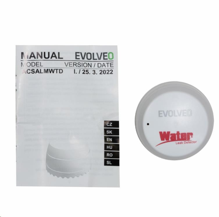 EVOLVEO Alarmex Pro, bezdrátový detektor zaplavení2 