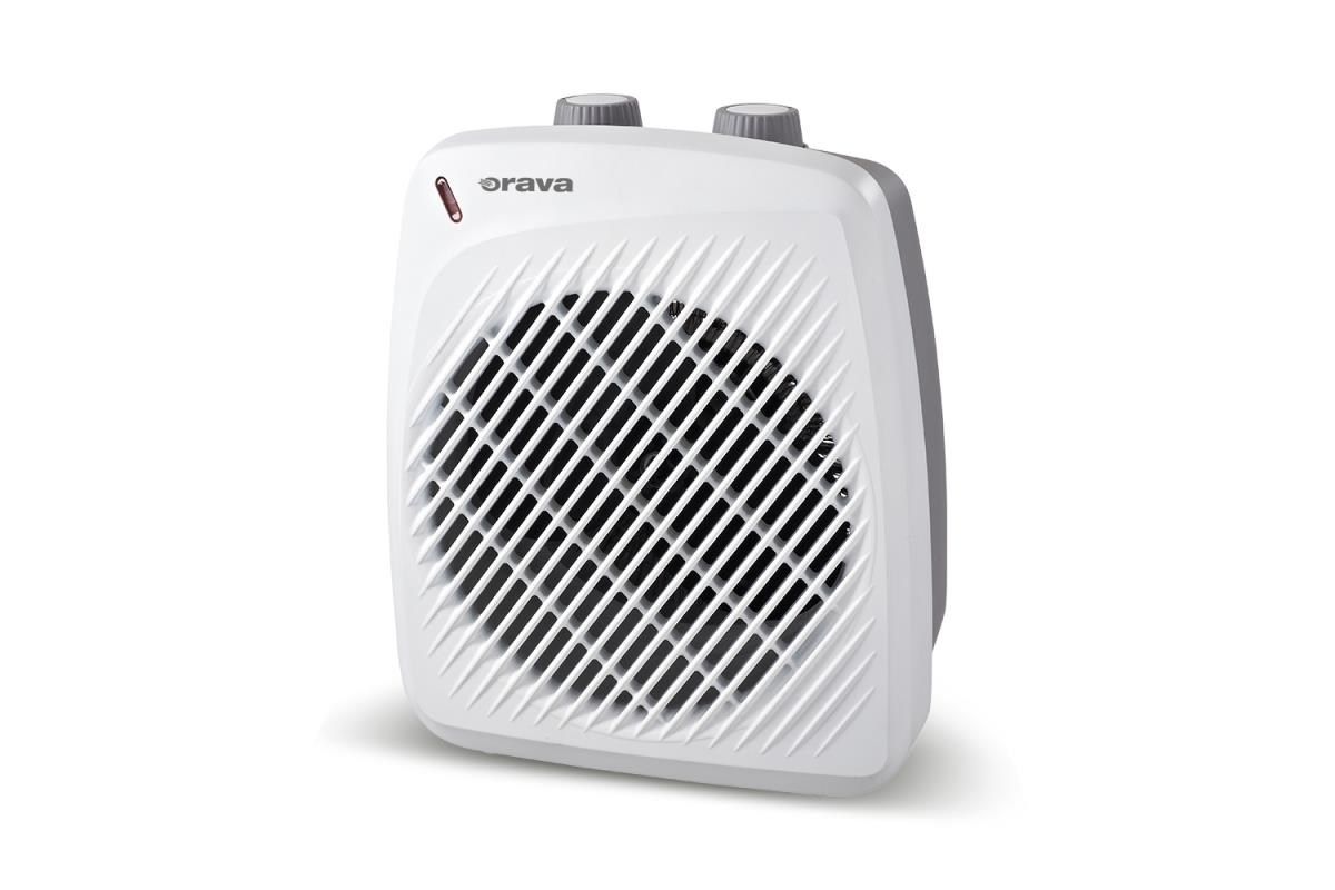 Orava VL-204 horkovzdušný ventilátor,  2000 W,  56 dB,  2 úrovně,  15-20 m2,  bílá0 