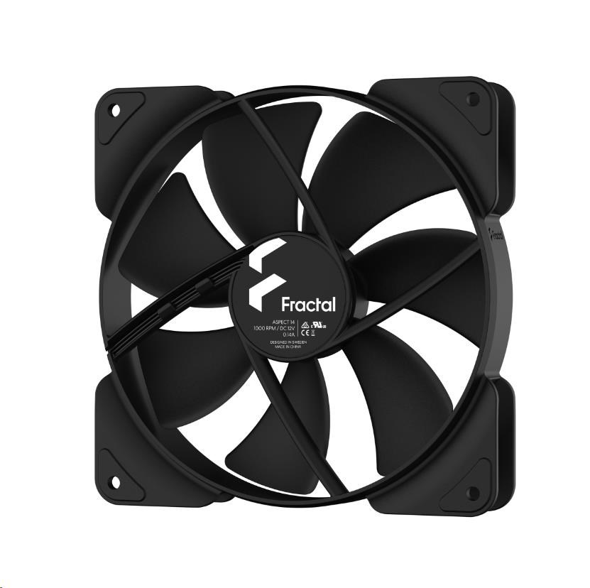 FRACTAL DESIGN ventilátor Aspect 14 Black,  140mm2 