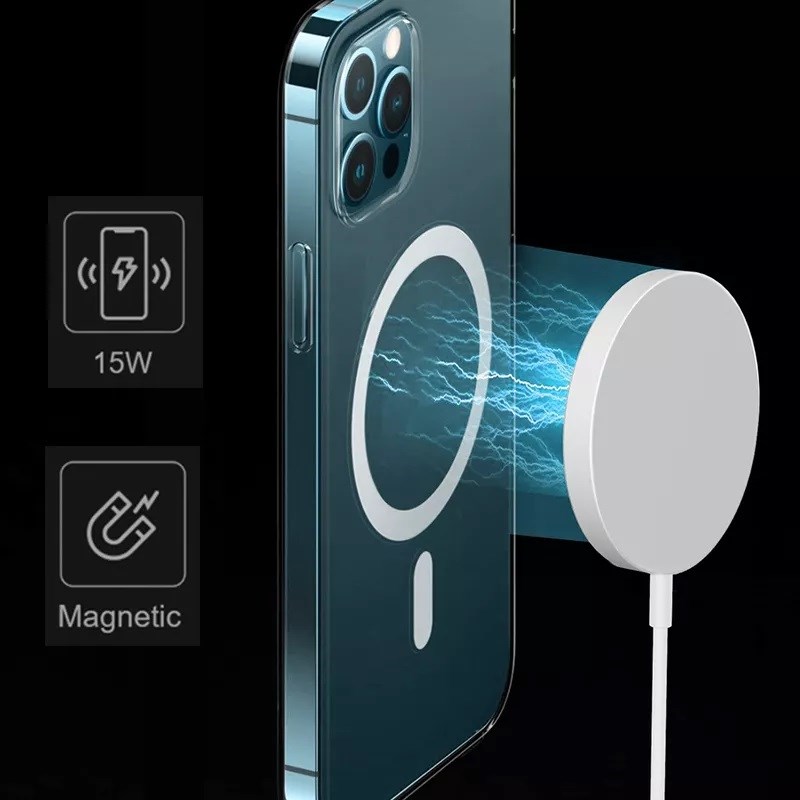 1stCOOL bezdrátová QI nabíječka 15W,  přenosná,  magnetická,  MagSafe kompatibilní,  bílá3 