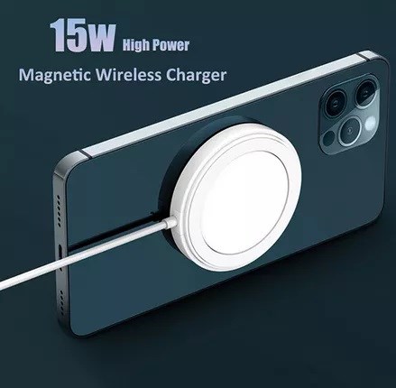 1stCOOL bezdrátová QI nabíječka 15W,  přenosná,  magnetická,  MagSafe kompatibilní,  bílá2 
