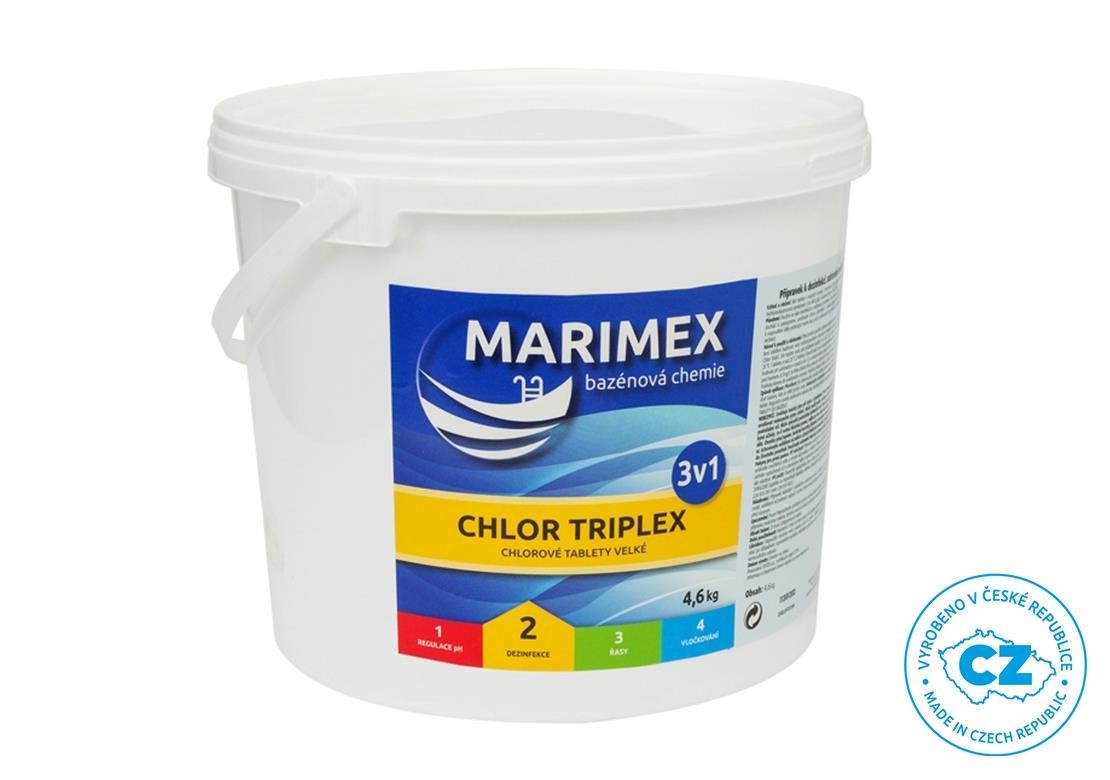 Marimex Chlor Triplex 4, 6 kg - bazénová chemie - DEZINFEKCE2 