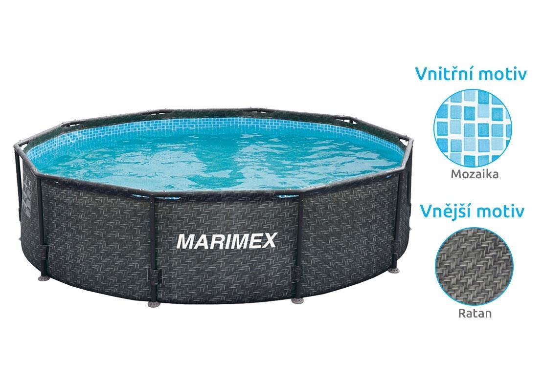 Marimex Florida bazén 3, 05x0, 91 m bez příslušenství - motiv RATAN4 