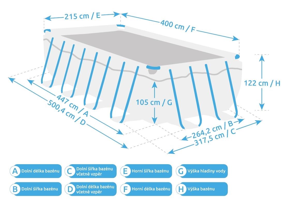 Marimex Florida Premium bazén 2, 15x4, 00x1, 22 m bez příslušenství - motiv RATAN5 