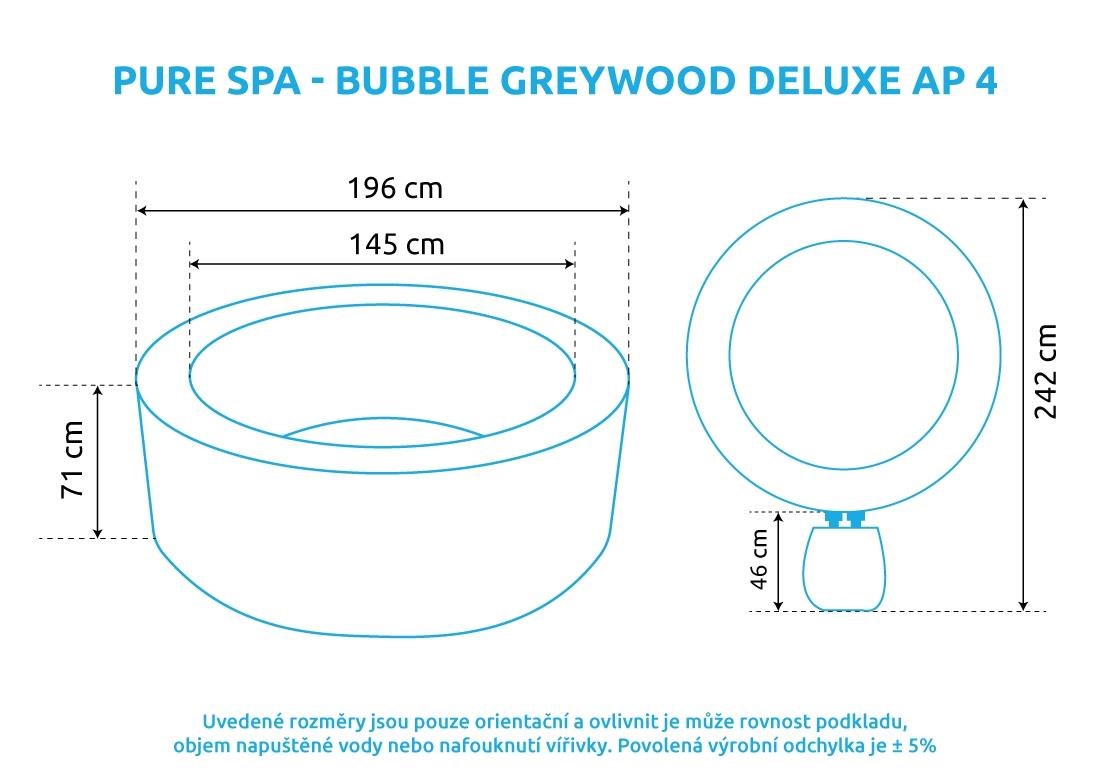 Intex vířivý bazén Pure Spa - Bubble Greywood Deluxe AP 41 