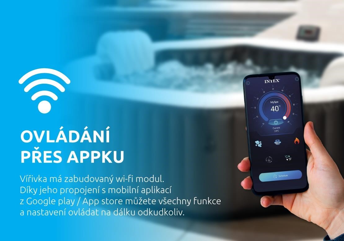 Intex vířivý bazén Pure Spa - Bubble Greywood Deluxe AP 44 