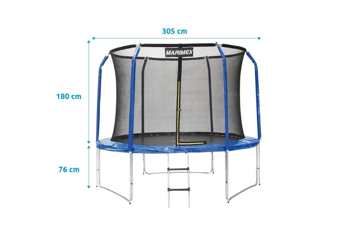 Marimex Standard trampolína 305 cm + vnitřní ochranná síť + schůdky ZDARMA2 