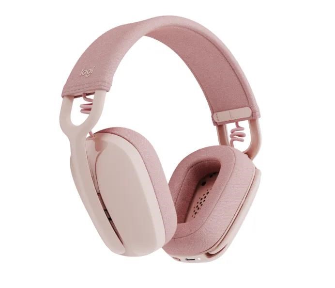 Logitech Zone Vibe 100 Wireless Headset,  rose1 