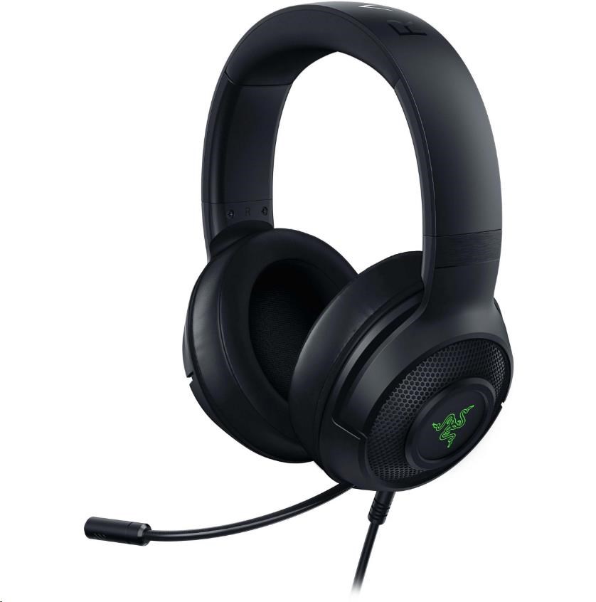 RAZER sluchátka Kraken V3 X,  USB,  RGB,  černá0 