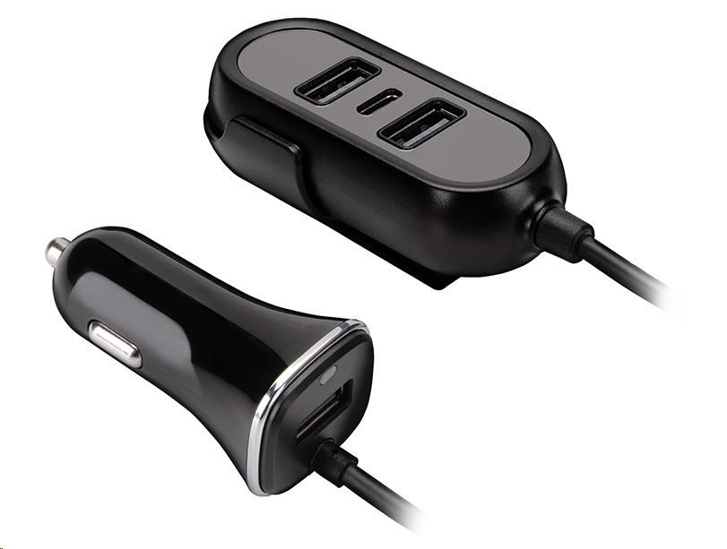 TRACER nabíječka do auta 12-24V Multicharge 3xUSB 7, 2A + PD 18W2 