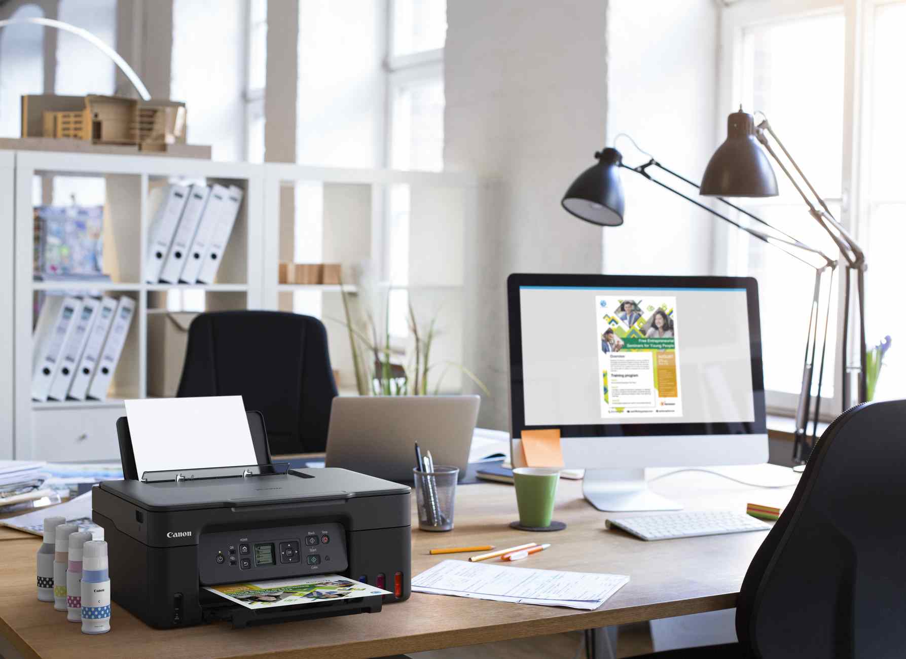 Canon PIXMA Tiskárna černá G3470 BLACK (doplnitelné zásobníky inkoustu) - MF (tisk,kopírka,sken), USB, Wi-Fi - A4/11min.2 