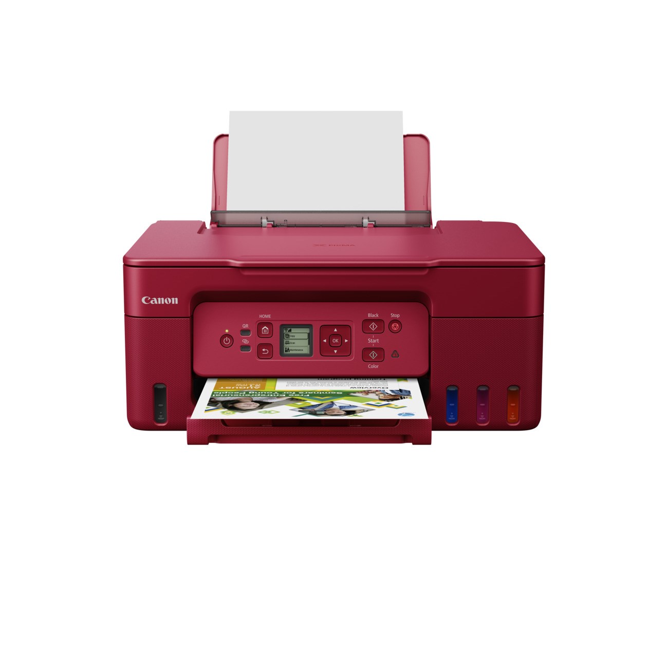 Canon PIXMA Tiskárna červená G3470 RED (doplnitelné zásobníky inkoustu) - MF (tisk, kopírka, sken),  USB,  Wi-Fi - A4/ 11min.3 