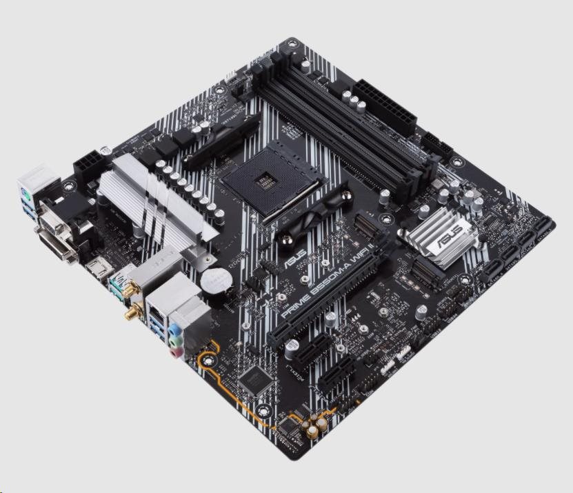 ASUS MB Sc AM4 PRIME B550M-A WIFI II,  AMD B550,  4xDDR4,  1xHDMI,  1xDVI,  1xVGA,  WI-FI,  mATX5 