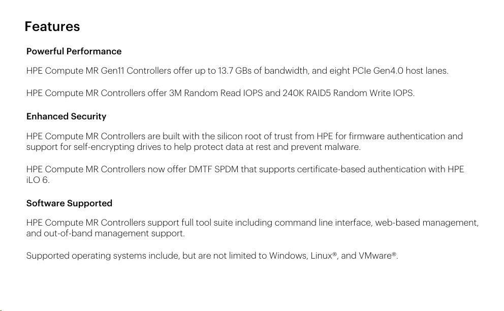 HPE MR216i-p Gen11 16 Internal Lanes/ No Cache SPDM PCI Plug-in Storage Controller (raid 0, 1, 10 only)3 
