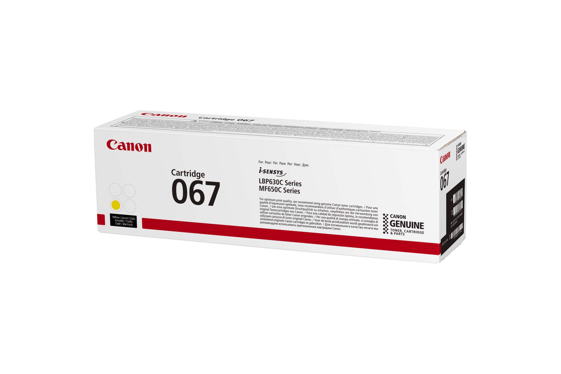Canon TONER 067 žlutá pro i-SENSYS LBP631Cw,  LBP633Cdwa,  MF651Cw,  MF655Cdw,  MF657Cdw (1250 str.)0 